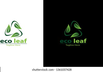 Eco Leaf Project Design Vector