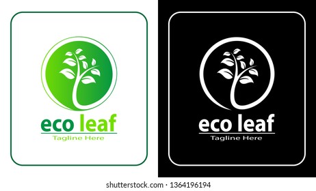 Eco Leaf Project Design Vector, Logo and Symbols