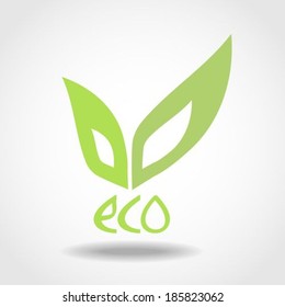 Eco leaf symbol