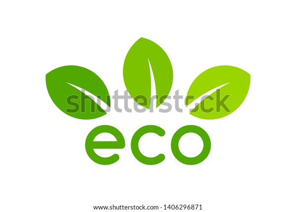 Eco Leaf Symbol Vector Illustration Stock Vector (royalty Free 