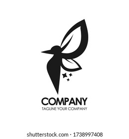 monograma del logotipo del vector de hoja ecológica. vector.