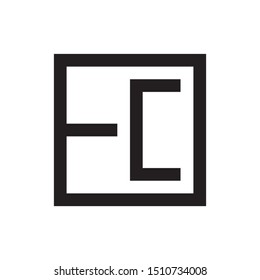 ECO letter logo design vector