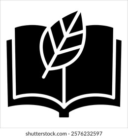 Eco Library Icon Element For Design