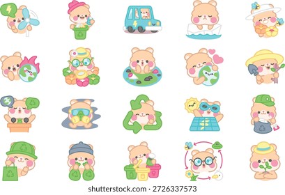 Ilustrações Eco-Vida E Ecologia Ilustração Vetorial. Modelo de design de símbolo de ilustração para elemento de interface do usuário móvel da Web.