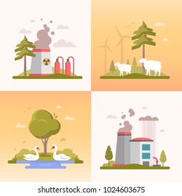 Biomes Biogeographical Climate Zones Division Outline Stock Vector ...