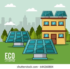 eco lifestyle solar panel house smart clean energy innovation cityspace