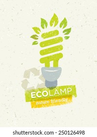 Eco Light Bulb Creative Vector Design Element