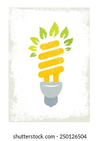 Eco Light Bulb Creative Vector Design Element