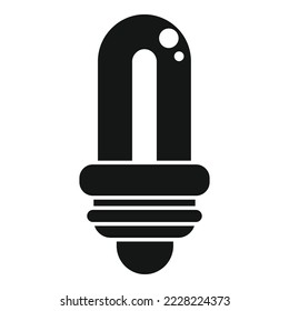 Eco light bulb icon simple vector. Global warming. Ecology energy