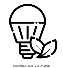 eco light bulb lamp light ecology icon