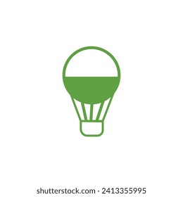 Eco light bulb on white background