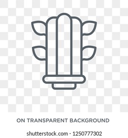 Eco light icon. Eco light design concept from Ecology collection. Simple element vector illustration on transparent background.