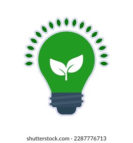 Eco light icon. sign for mobile concept and web design. vector illustration