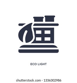 eco light isolated icon. Simple element illustration from ecology concept. eco light editable logo symbol design on white background. Can be use for web and mobile.