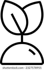 Eco Line Icon - Single Icon, Vector 
