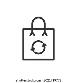 Eco line icon. Web symbol for web and apps. Sign design in outline style. Eco stroke object.