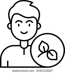 Eco Line Vektor Icon Design
