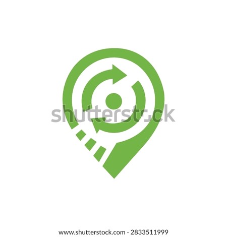 Eco Location Tracking Logo,