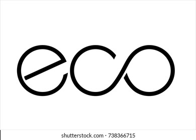 eco logo black