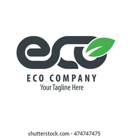ECO Logo Black Green