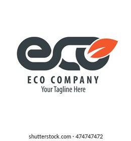 ECO Logo Black Orange