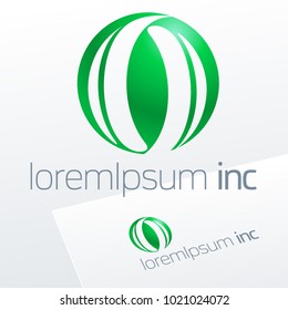 Eco Logo Design. Abstract Green Sign for Ecology