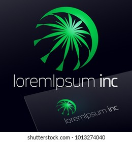 Eco Logo Design. Abstract Sign for Ecology, Pharmacy, Medicine activity