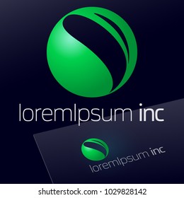 Eco Logo Design. Abstract Sign for Ecology, Pharmacy, Medicine activity