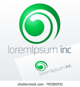 Eco Logo Design. Abstract Sign for Ecology, Pharmacy, Medicine activity