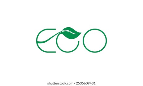 Design de logotipo ECO para capacitar o crescimento sustentável através de inovação ecologicamente correta