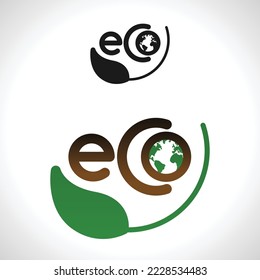 eco logo design. Organic food. Organic product. Healthy. From the earth. ecological symbol