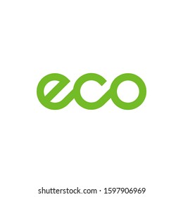 ECO Logo Design Template. Nature Icon Product Label And Logo Graphic Template. Isolated Vector Illustration