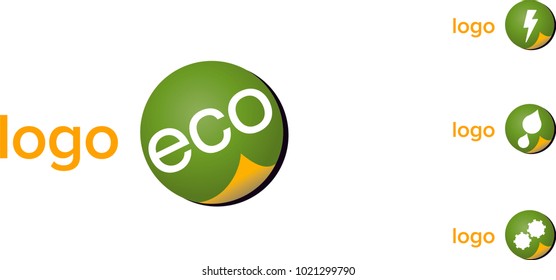 Eco logo: electrical and hvac