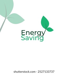 Logotipo ecológico Economia de energia Projeto de logotipo ecológico com folha