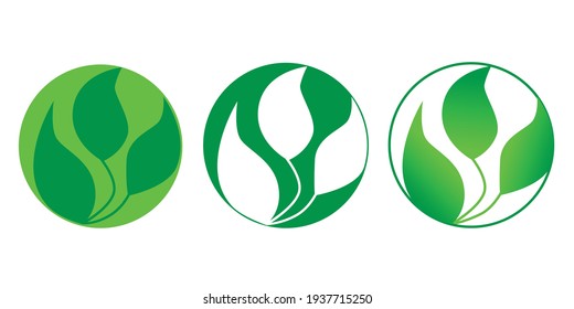 Eco logo, great design for any purposes. Vector illustration