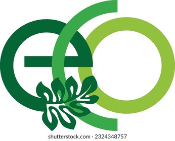 ECO Logo with Green Colour