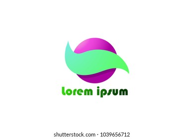 eco logo home icon vector 