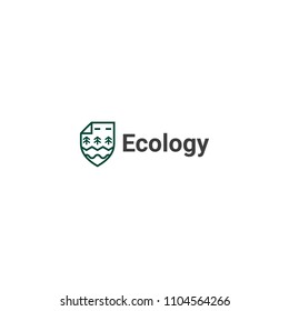 Eco logo icon.This logo is suitable for many purpose as botanist, environmental firm, natural medicine and more.