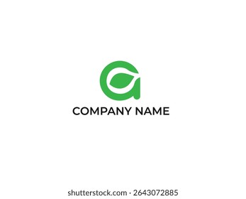 eco logo latter typography logo design a