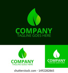 eco logo modern concept, proffesional green logo