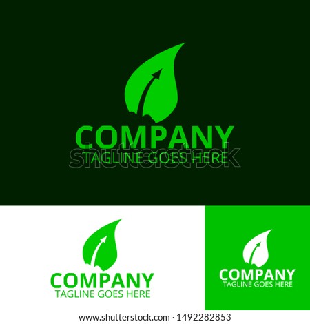 eco logo modern concept, proffesional green logo