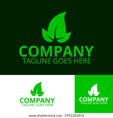 eco logo modern concept, proffesional green logo