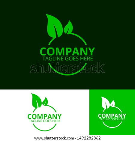 eco logo modern concept, proffesional green logo