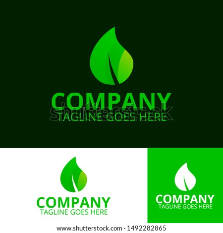 eco logo modern concept, proffesional green logo