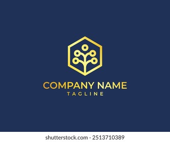 Eco Logo Modern Luxury, Technology Icon 