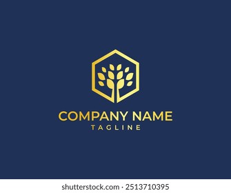 Eco Logo Modern Luxury, Technology Icon 