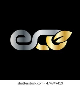 ECO Logo Silver Gold