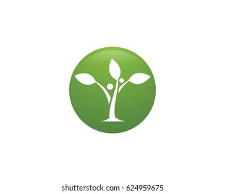 Plantilla de logotipo ecológico