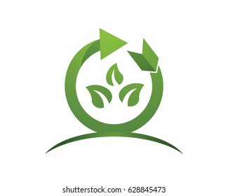 Eco logo template
