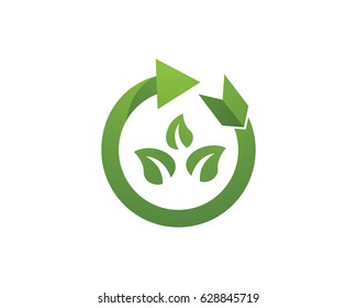 Eco logo template
